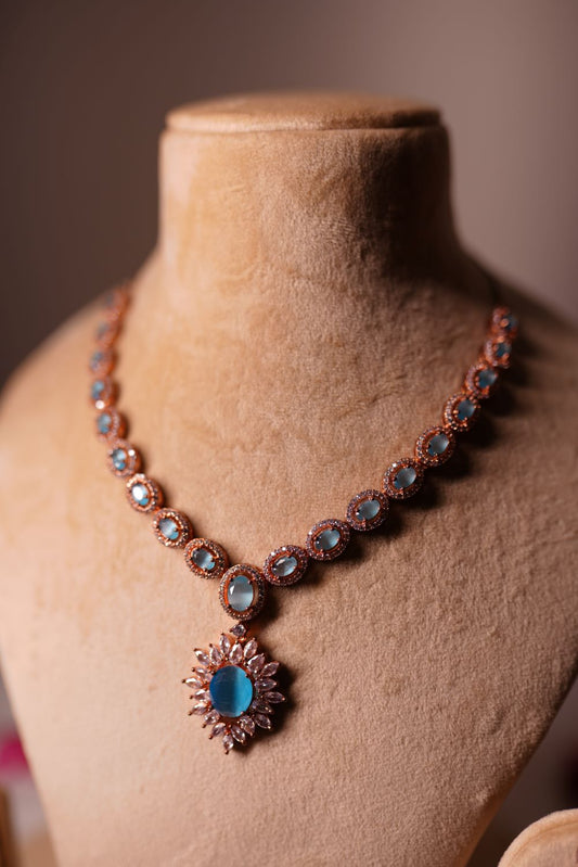Turquoise Sunburst Necklace