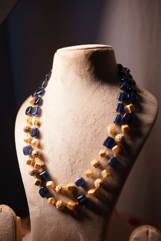 Navy Golden Mala