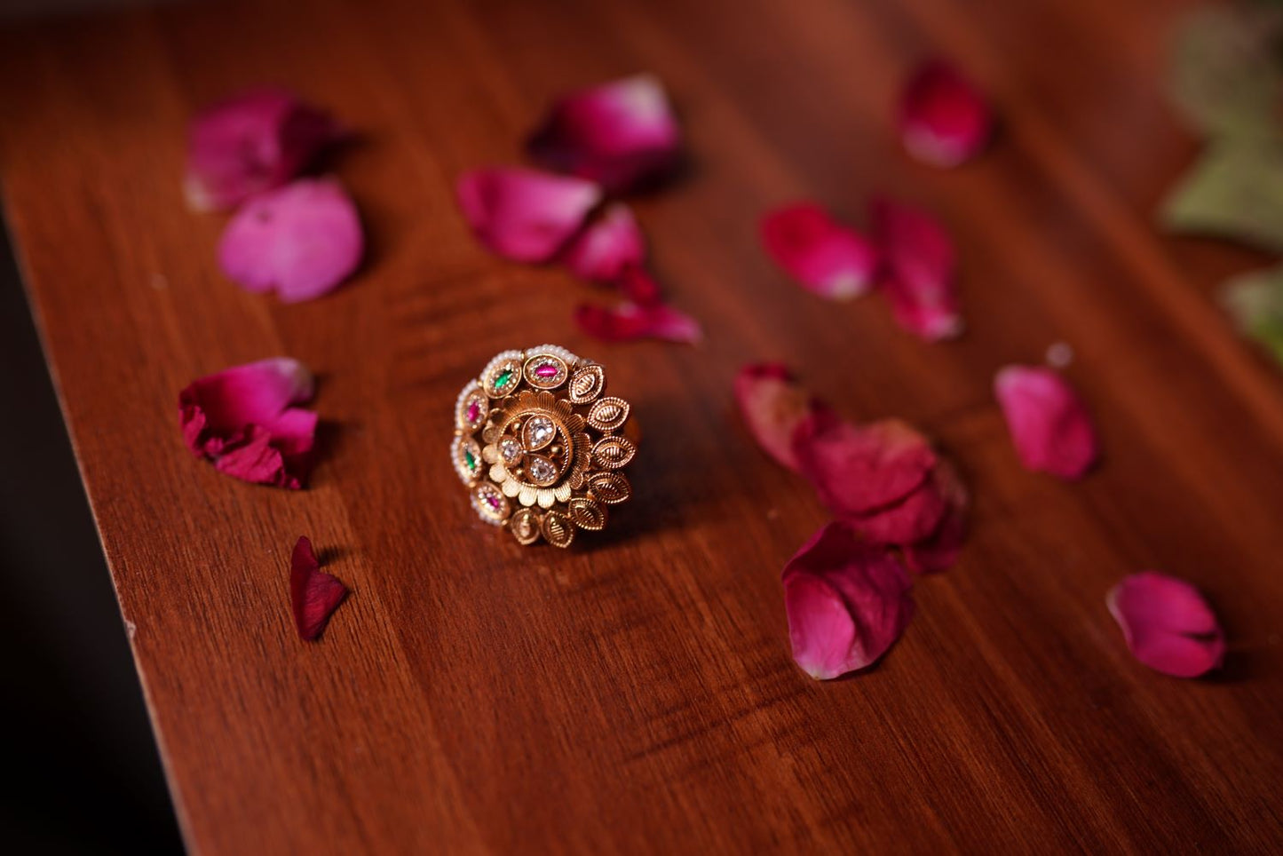 Traditional Kundan Stone Ring