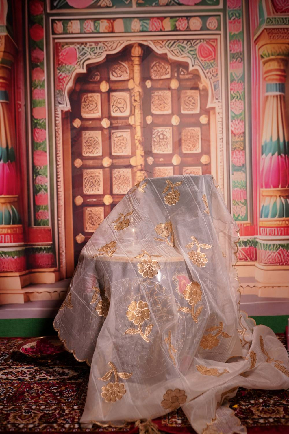 Floral Embroidered Dupatta