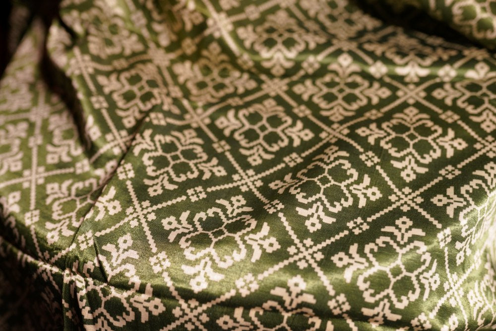 Olive Geometric Dupatta