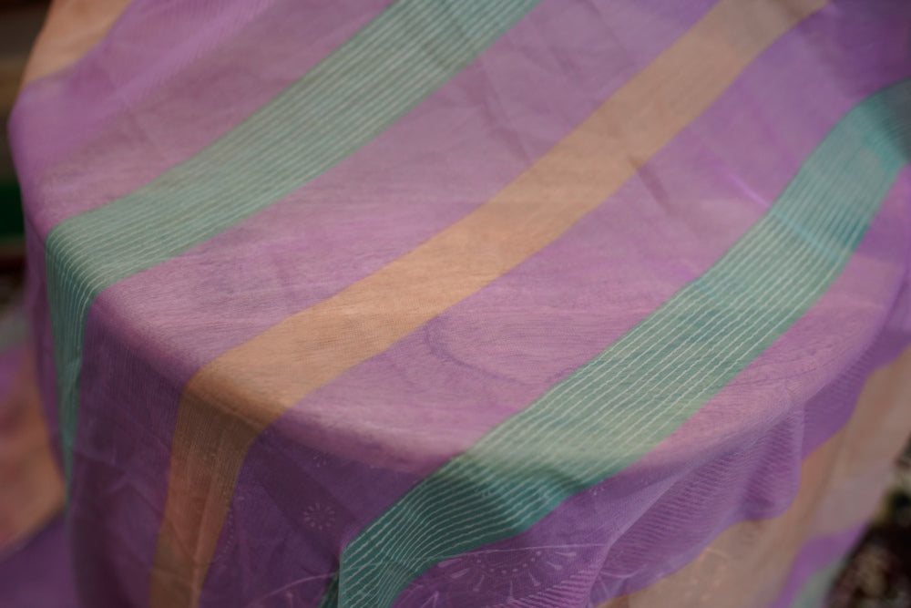 Pastel Striped Dupatta