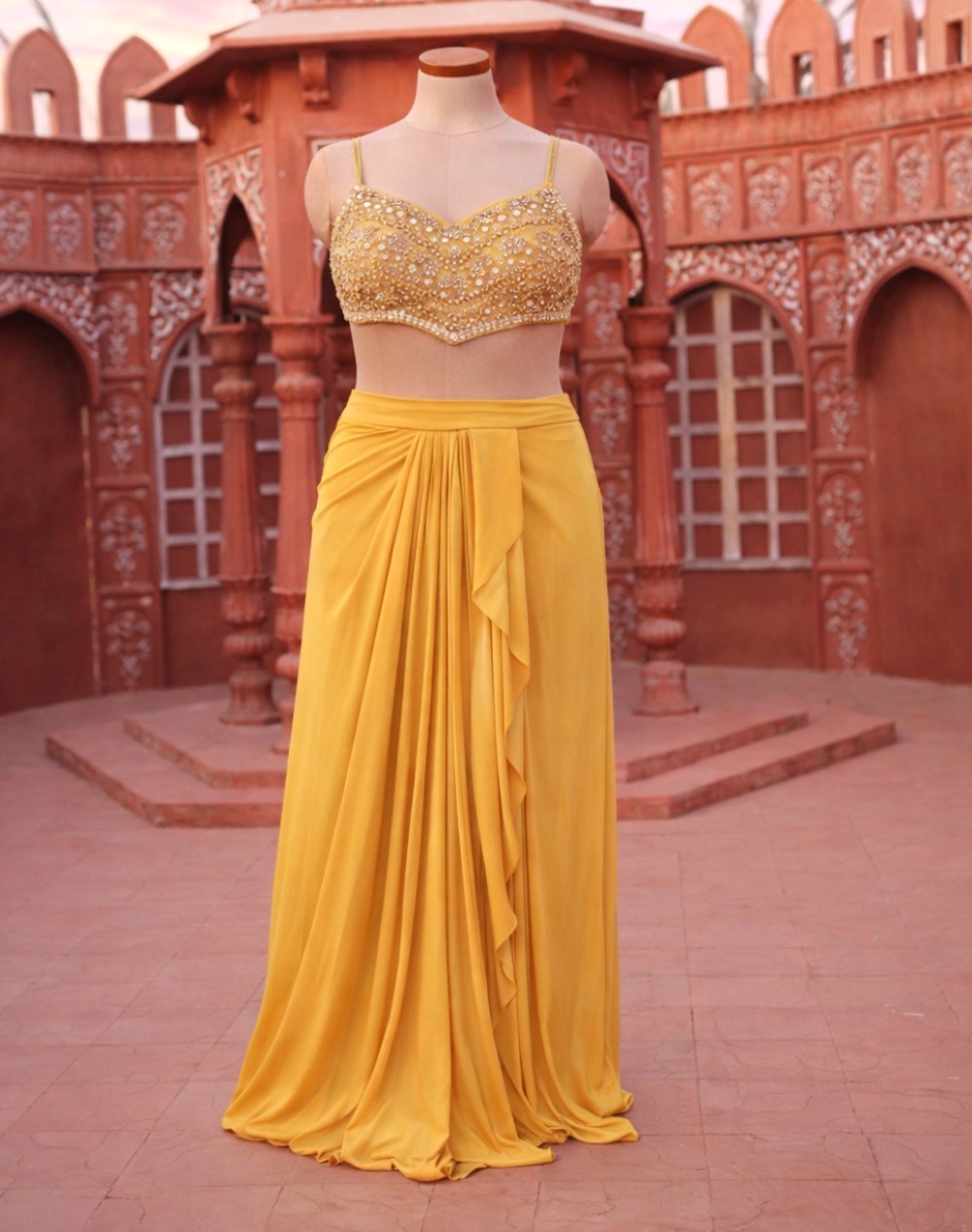 Golden Lehenga Set