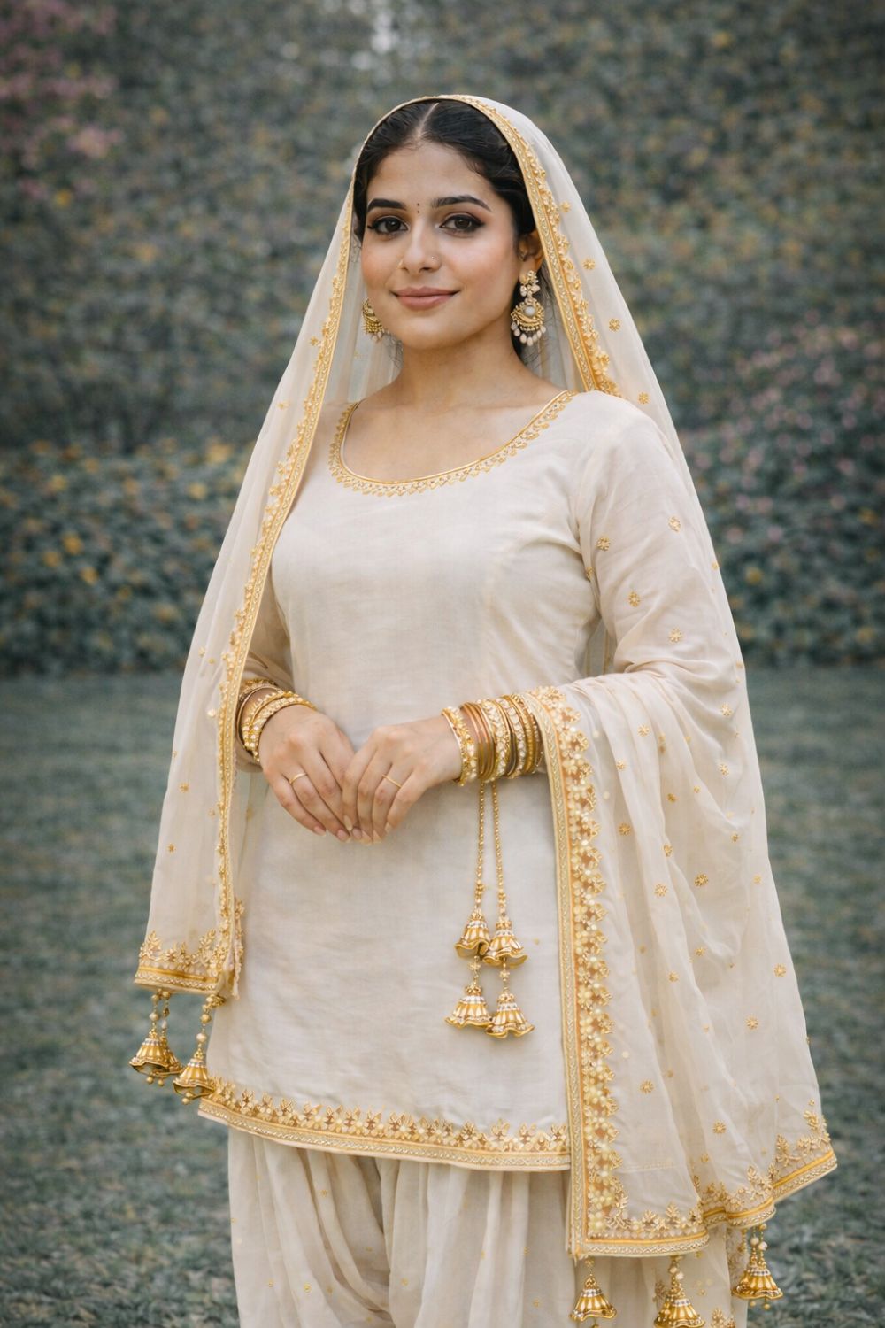 Ivory Latkan Punjabi Suit