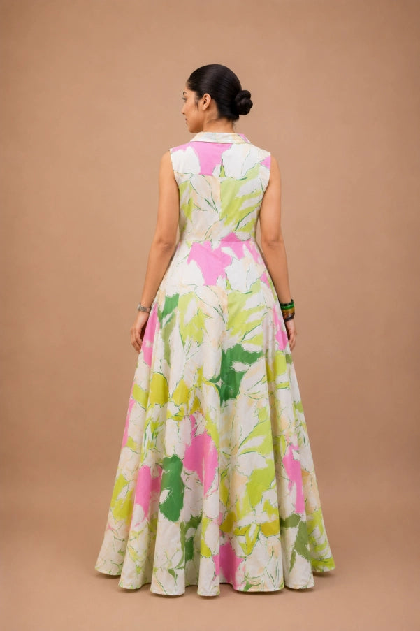 Aira Botanical Mist Gown