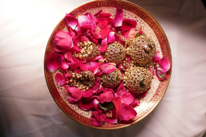 Bridal Kundan Kalire with jhumka detailing