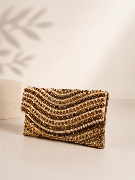 Gold Embellished Clutch