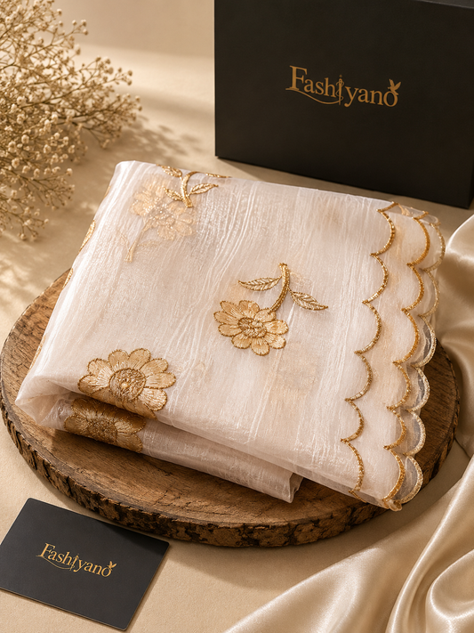 Floral Embroidered Dupatta