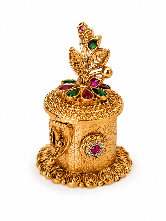 Leaf Sindoor Box