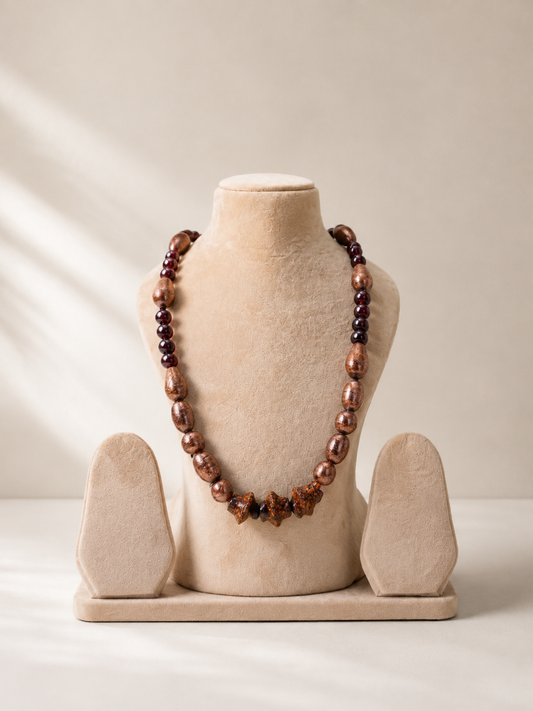 Bronze Beaded Mala