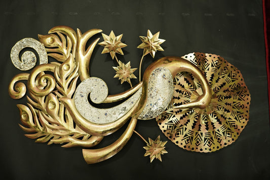 Metal Peacock Wall Art Decor