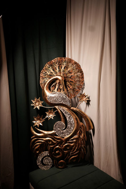 Metal Peacock Wall Art Decor