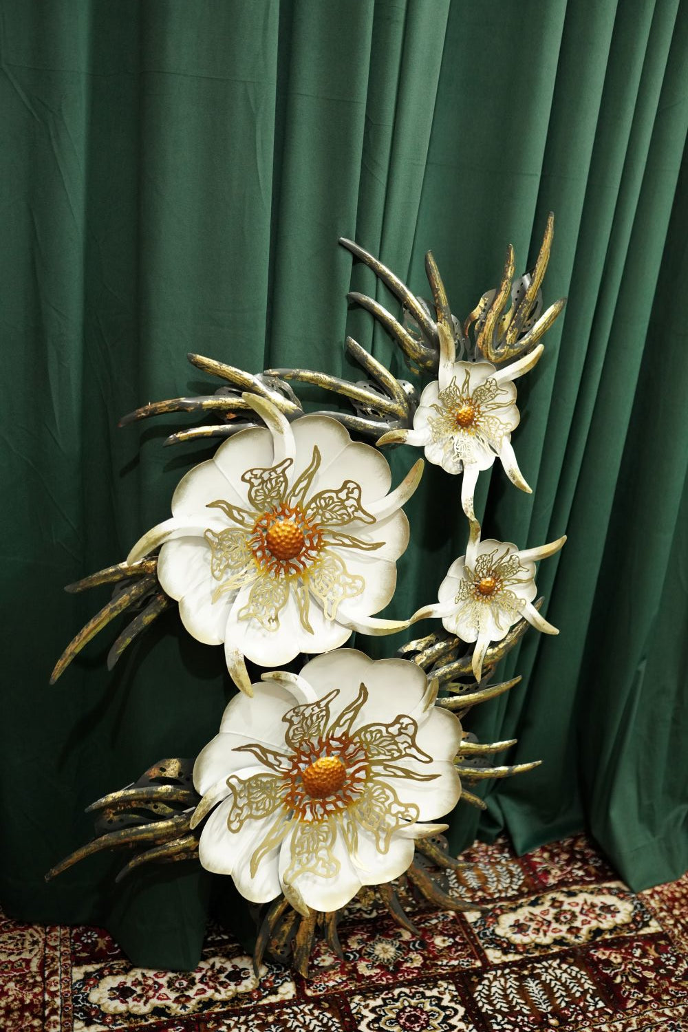 Cactus Flower Dome Metal Wall Art