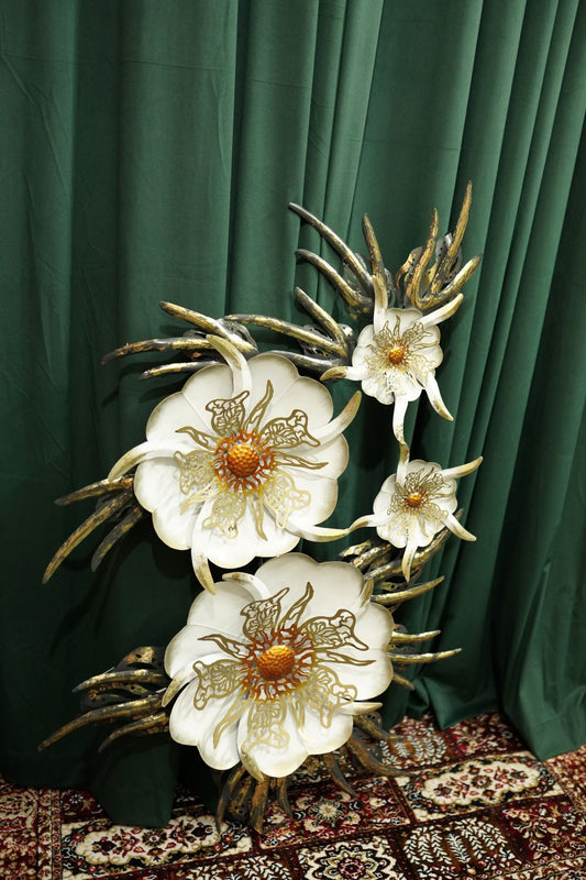 Cactus Flower Dome Metal Wall Art