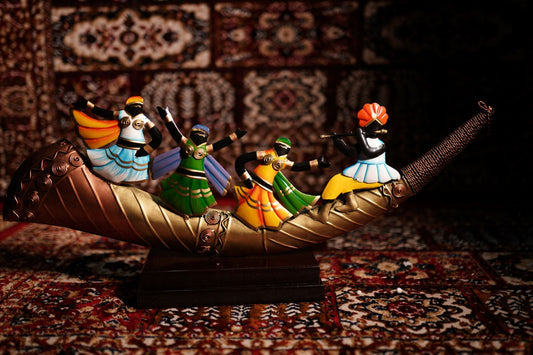 Multicolour Metal Baarat Shenahi Wall Art