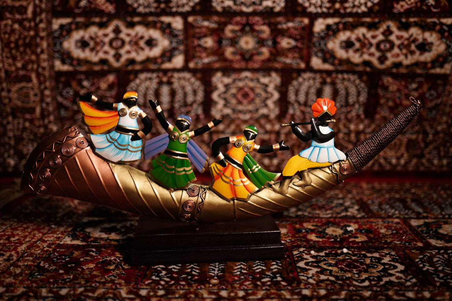 Multicolour Metal Baarat Shenahi Wall Art