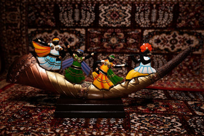 Multicolour Metal Baarat Shenahi Wall Art