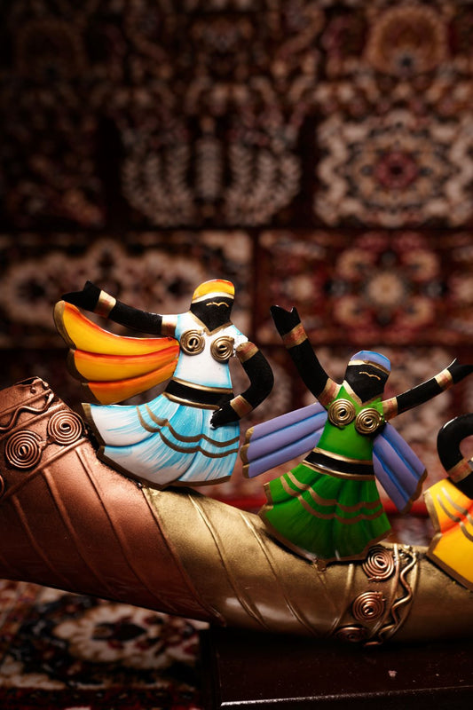 Multicolour Metal Baarat Shenahi Wall Art