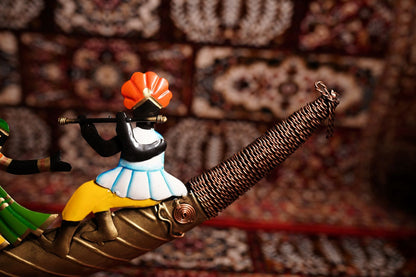Multicolour Metal Baarat Shenahi Wall Art