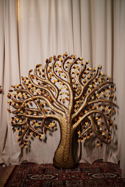 Metal Multicolour Large Tree Wall Art