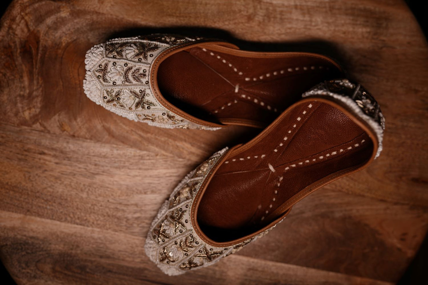 Pearl Ivory Bridal Juttis