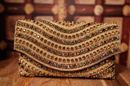 Gold Embellished Clutch