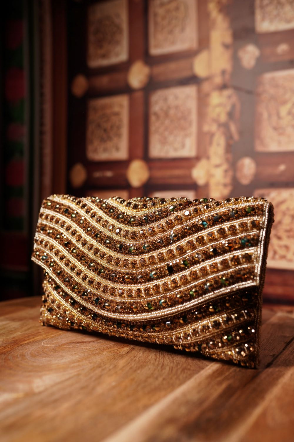 Gold Embellished Clutch