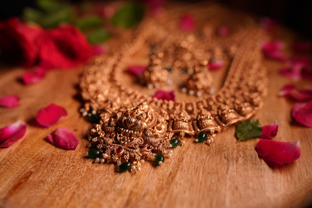 Handcrafted Temple Bridal Set