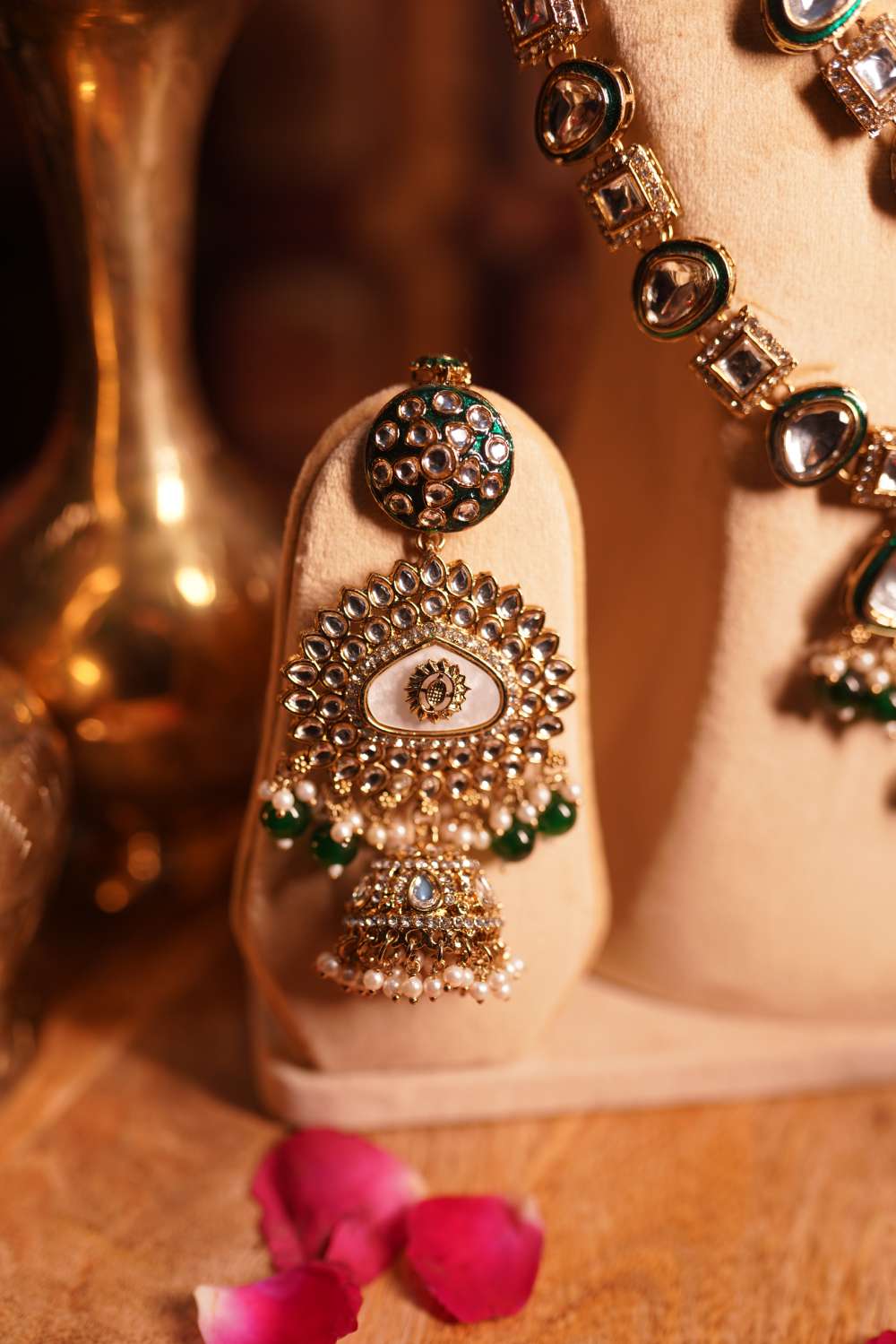 Oxidized Temple Bridal Set