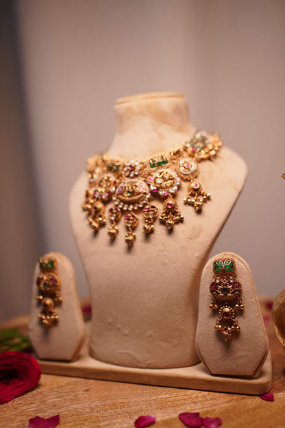 Bridal Temple Antique Necklace