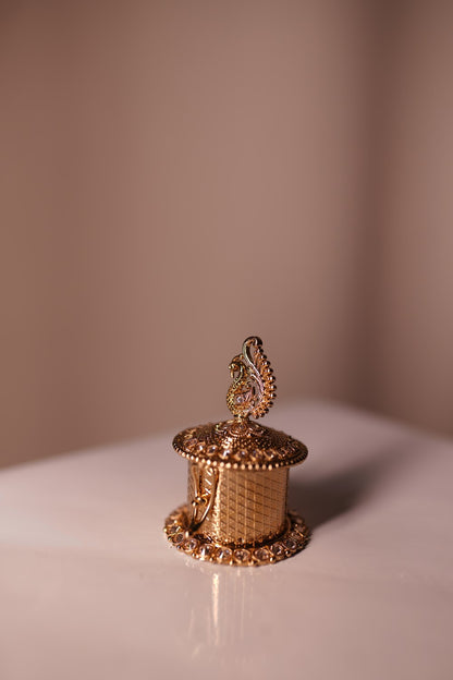 Peacock Brass Box