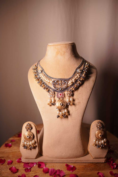 Dual-Tone Oxidized Necklace