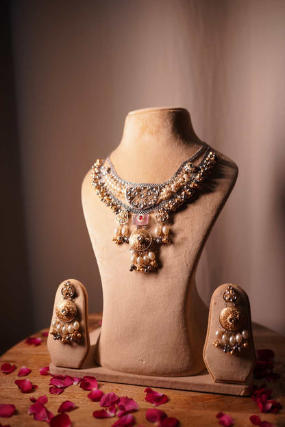 Dual-Tone Oxidized Necklace