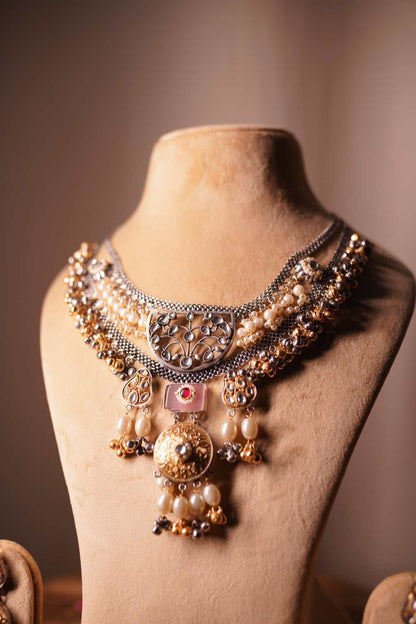 Dual-Tone Oxidized Necklace