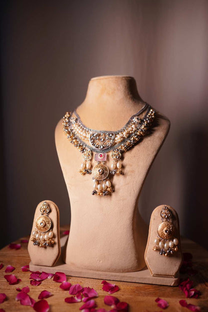 Dual-Tone Oxidized Necklace