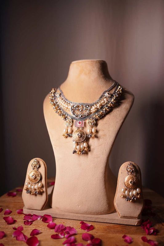 Dual-Tone Oxidized Necklace