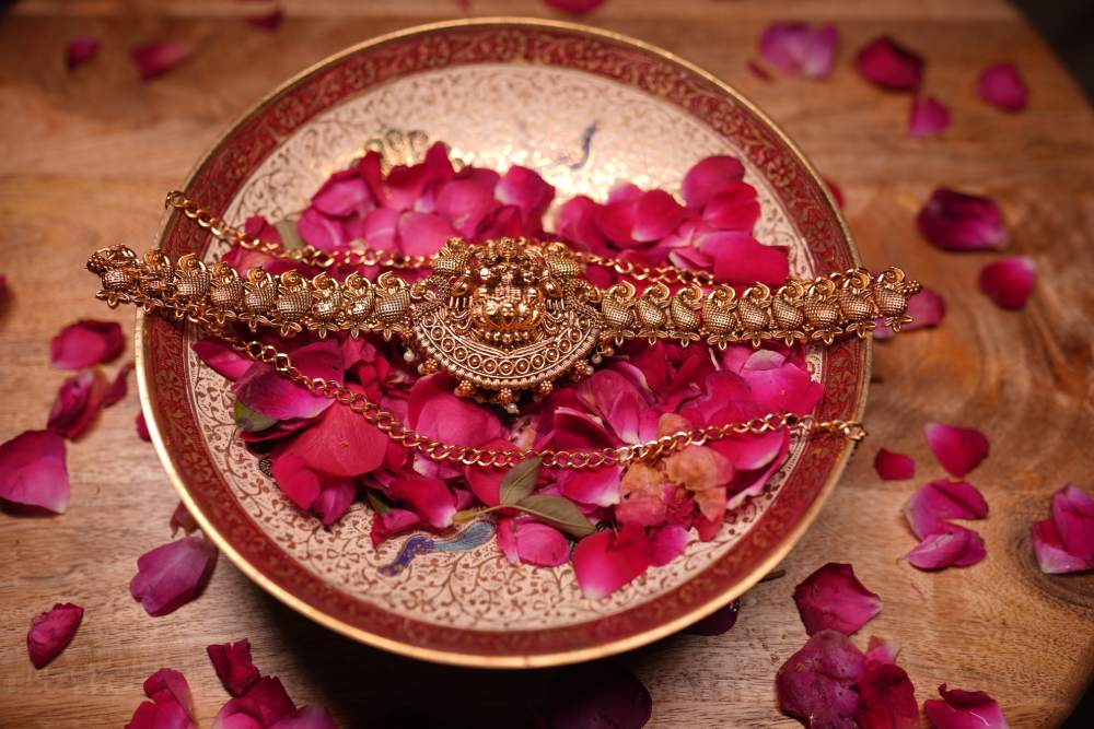 Antique Gold Lakshmi Waist Belt