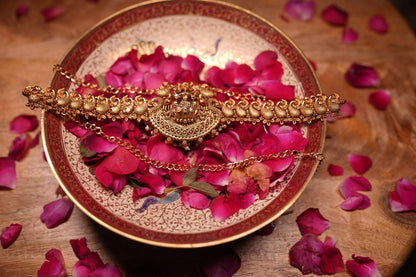 Antique Gold Lakshmi Waist Belt