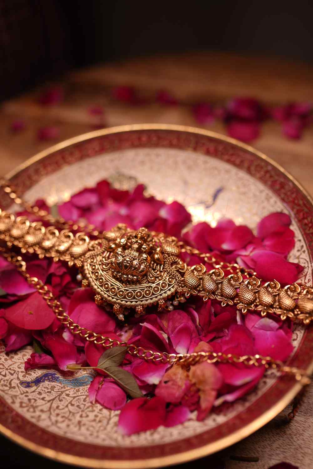 Antique Gold Lakshmi Waist Belt