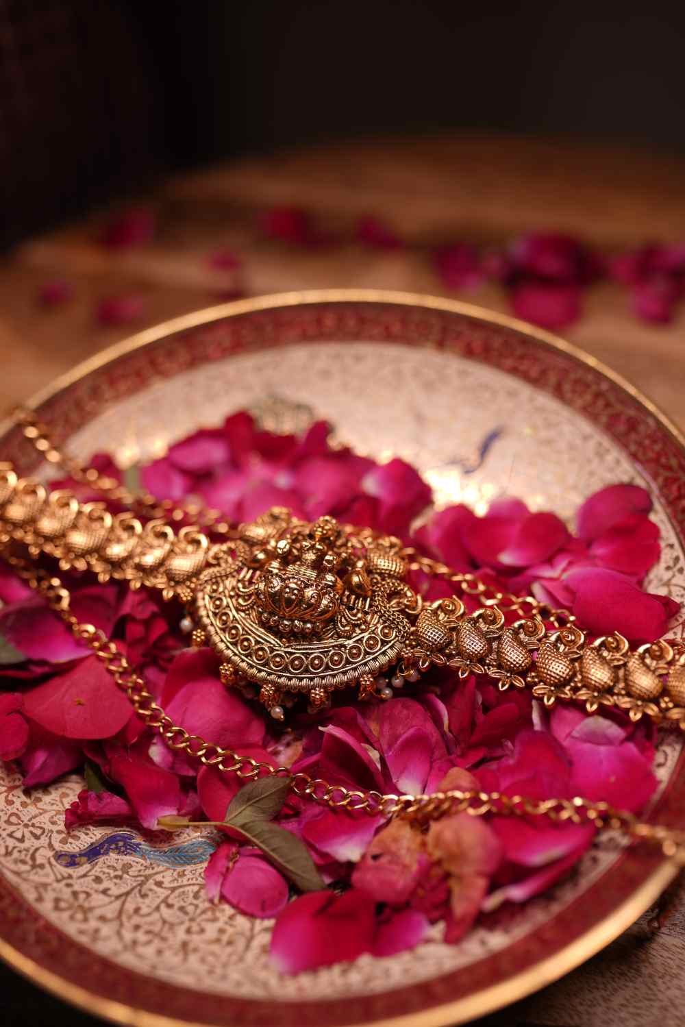 Antique Gold Lakshmi Waist Belt