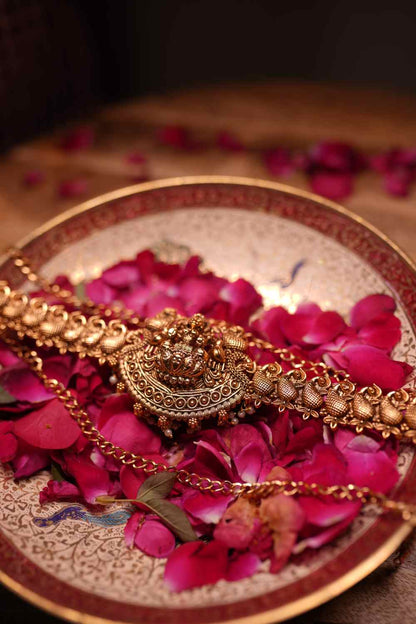 Antique Gold Lakshmi Waist Belt