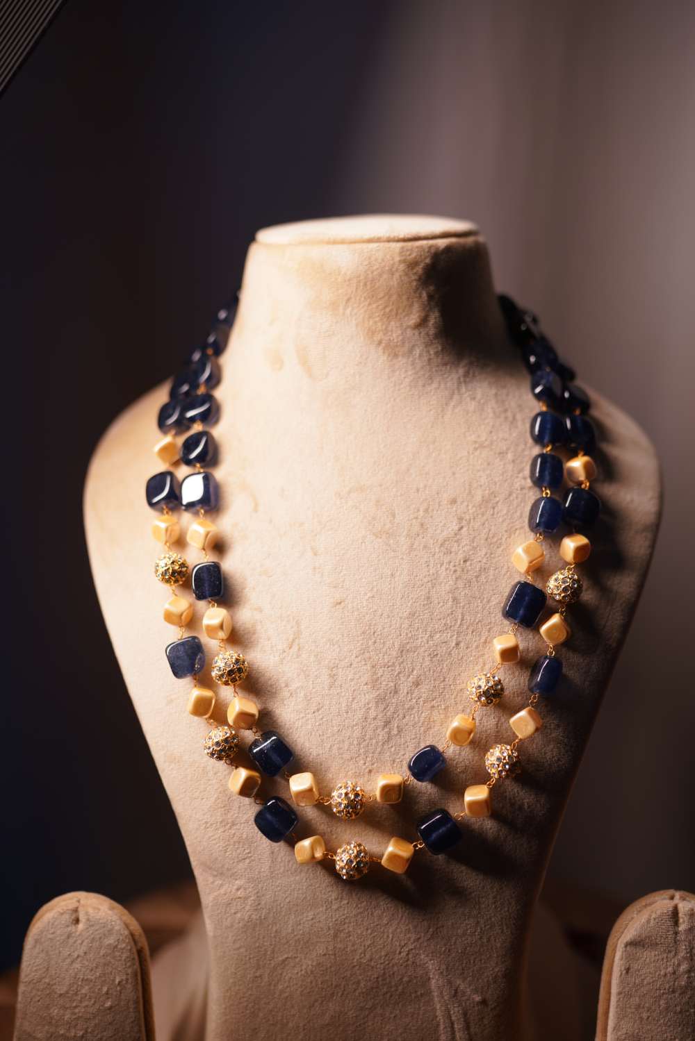 Navy Golden Mala