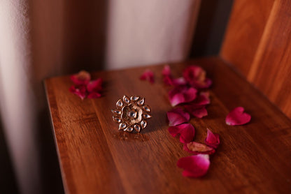 Floral Kundan Ring