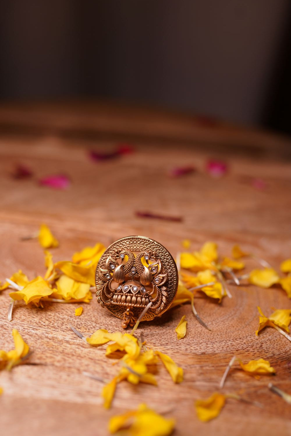 Handcrafted Brass Peacock Ring