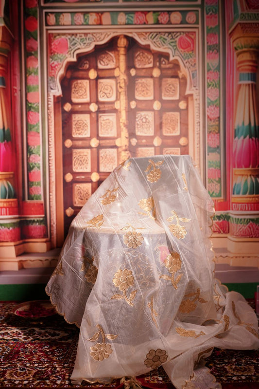 Floral Embroidered Dupatta