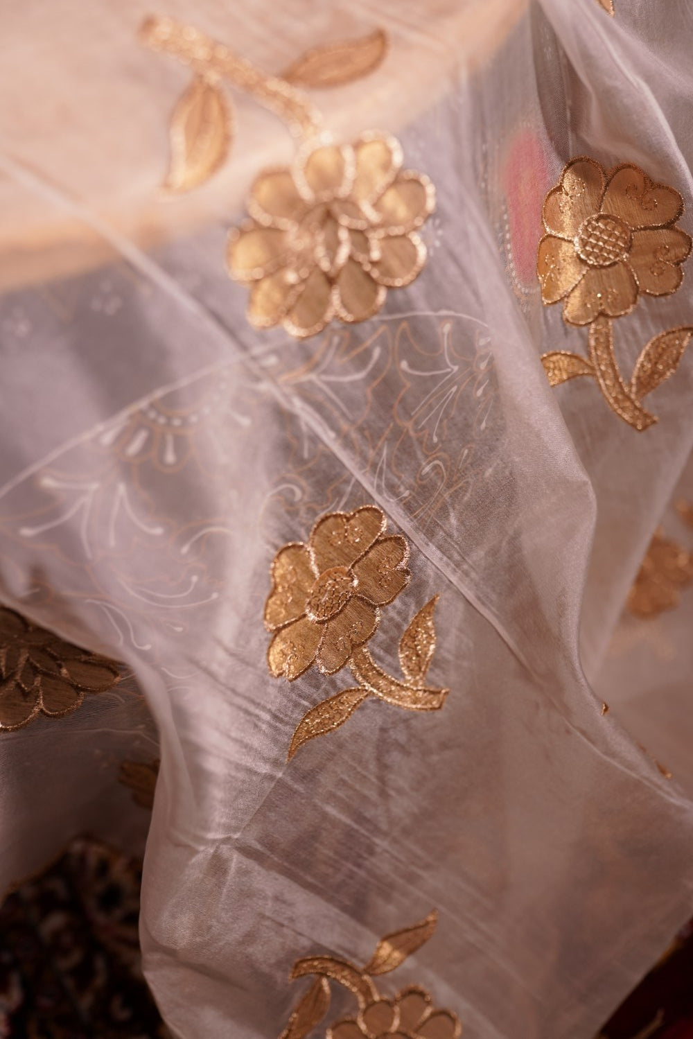 Floral Embroidered Dupatta