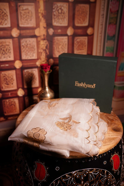 Floral Embroidered Dupatta