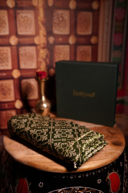 Olive Geometric Dupatta