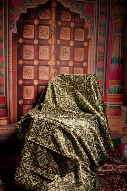 Olive Geometric Dupatta