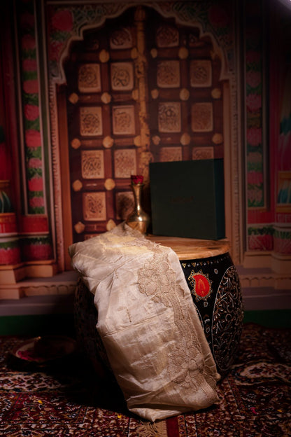 Champagne Organza Dupatta